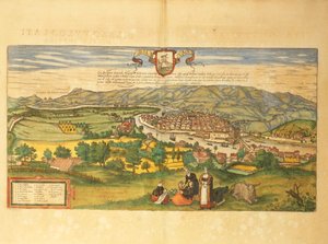Mappa di Bilbao da Civitates Orbis Terrarum