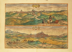 Mappa di Marchena e Osuna da Civitates Orbis Terrarum da Georg Braun and Hogenberg Franz