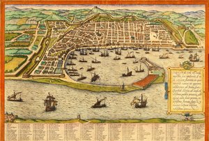 Messina, Italy da Georg and Hogenberg Franz (1535 90) Braun