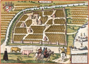 Mosca, Russia da Georg and Hogenberg Franz (1535 90) Braun