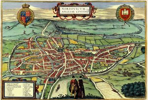 Norwich, Inghilterra da Georg and Hogenberg Franz (1535 90) Braun
