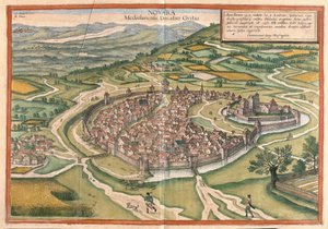 Novara, regione Piemonte, Italia (incisione)