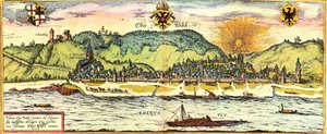 Oberwesel, Germania da Georg and Hogenberg Franz (1535 90) Braun