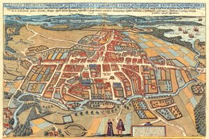 Odense, Danimarca da Georg and Hogenberg Franz (1535 90) Braun