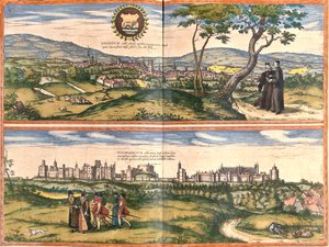 Oxford, Castello di Windsor, Gran Bretagna da Georg and Hogenberg Franz (1535 90) Braun