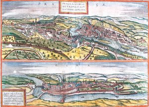 Praga, Cheb, Repubblica Ceca da Georg and Hogenberg Franz (1535 90) Braun