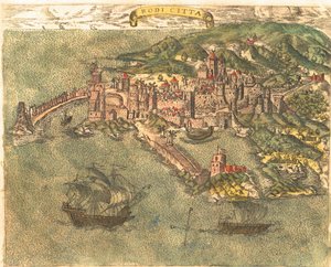 Rodi, Grecia da Georg and Hogenberg Franz (1535 90) Braun
