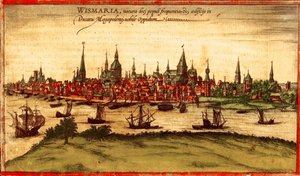 Rostock, Germania da Georg and Hogenberg Franz (1535 90) Braun