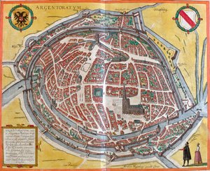 Strasburgo, Francia da Georg and Hogenberg Franz (1535 90) Braun