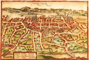 Tolone, Francia da Georg and Hogenberg Franz (1535 90) Braun