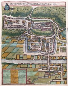Bar le Duc, Francia (incisione) da Georg Braun and Hogenberg Franz