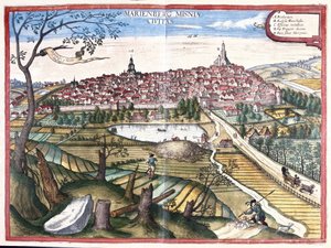 Marienberg, Sassonia, Germania (incisione)