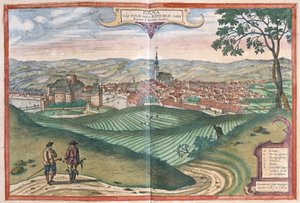 Polna, Repubblica Ceca (incisione) da Georg Braun and Hogenberg Franz