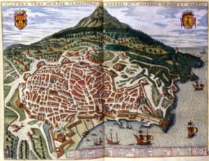 Veduta di Catania e dell