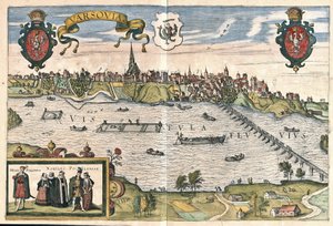 Varsavia, Polonia (incisione) da Georg Braun and Hogenberg Franz