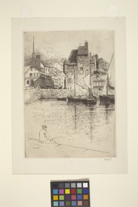 Porto di Honfleur da George Charles Aid
