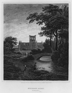 Abbazia di Melrose, Roxburgshire da George (after) Arnald