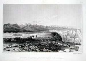 Lancio di Barche attraverso una Scogliera di fronte al Monte Conybeare, da 
