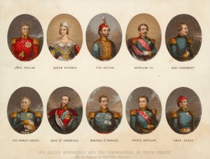 Sovrani alleati e comandanti militari della Guerra di Crimea
