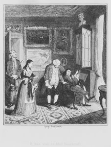 La visita di Hilda ad Abel Beechcroft da George (after) Cruikshank
