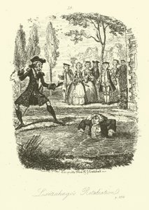 Illustrazione per Humphry Clinker di Tobias Smollett (incisione) da George (after) Cruikshank