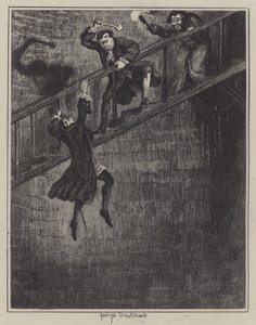 Illustrazione per Jack Sheppard da George (after) Cruikshank