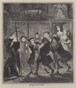 Illustrazione per Jack Sheppard (incisione) da George (after) Cruikshank