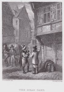 Il carro dei morti da George (after) Cruikshank