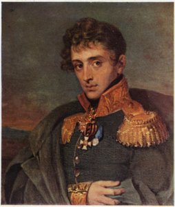 Ritratto di Alexander Tuchkov (litografia a colori) da George (after) Dawe