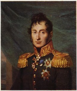 Ritratto di Nikolay Tuchkov (litografia a colori) da George (after) Dawe
