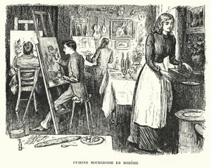 Illustrazione per Trilby di George du Maurier (incisione)