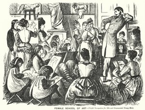 Cartone di Punch: Scuola femminile d