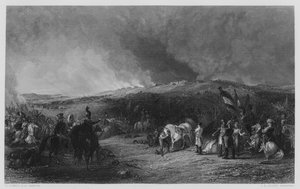 La Battaglia di Borodino, dal dipinto nella Galleria Vernon (incisione)