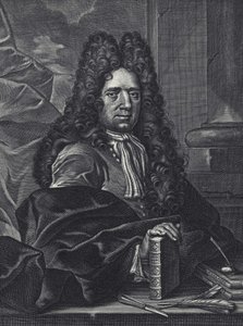 Ritratto di George Shelley, calligrafo inglese del XVIII secolo, incisione di George Bickham.