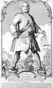 La statura di un grande uomo o il colosso inglese da George (c.1706–71) Bickham