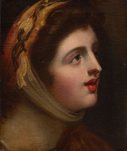 Emma Hamilton come Sensibilità da George (studio of) Romney