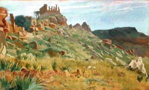 Tempio di Giunone Lacina, Agrigento, Sicilia da George 9th Earl of Carlisle Howard
