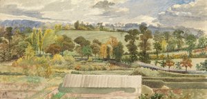 Kilburn guardando verso Hampstead, 1858