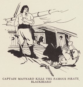 Il capitano Maynard uccide il famoso pirata Barbanera da George Alfred Williams