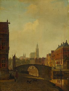 Veduta immaginaria di Arnhem, fine anni 1830 da George Andries Roth