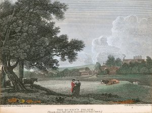 Il Palazzo della Regina, dal Green Park con la Casa della Guardia a Story