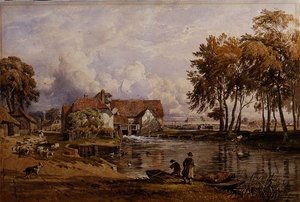 Mulino di Streatley: Sul Tamigi da George Arthur Fripp