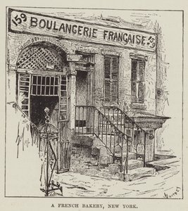 Una panetteria francese, New York da George Augustus Sala