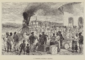 Una stazione ferroviaria della Virginia da George Augustus Sala
