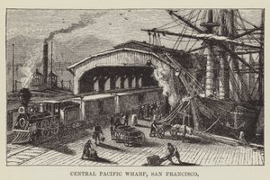 Molo della Central Pacific, San Francisco da George Augustus Sala