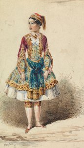 Ragazza in Costume del Vicino Oriente da George Augustus Sala