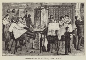 Salone di parrucchiere, New York da George Augustus Sala