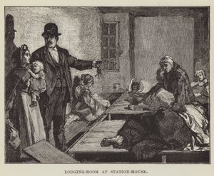 Stanza di alloggio alla stazione di polizia da George Augustus Sala
