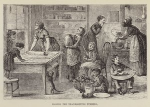 Preparazione del budino del Ringraziamento da George Augustus Sala