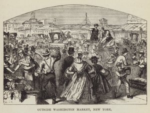 Fuori dal mercato di Washington, New York da George Augustus Sala